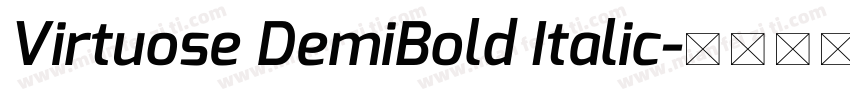 Virtuose DemiBold Italic字体转换